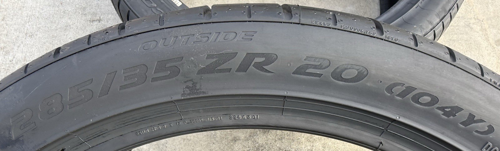 TWO BRAND NEW 285/35ZR20 (104Y) Pirelli P Zero Corsa PZC4 MC McLaren PNCS Tires