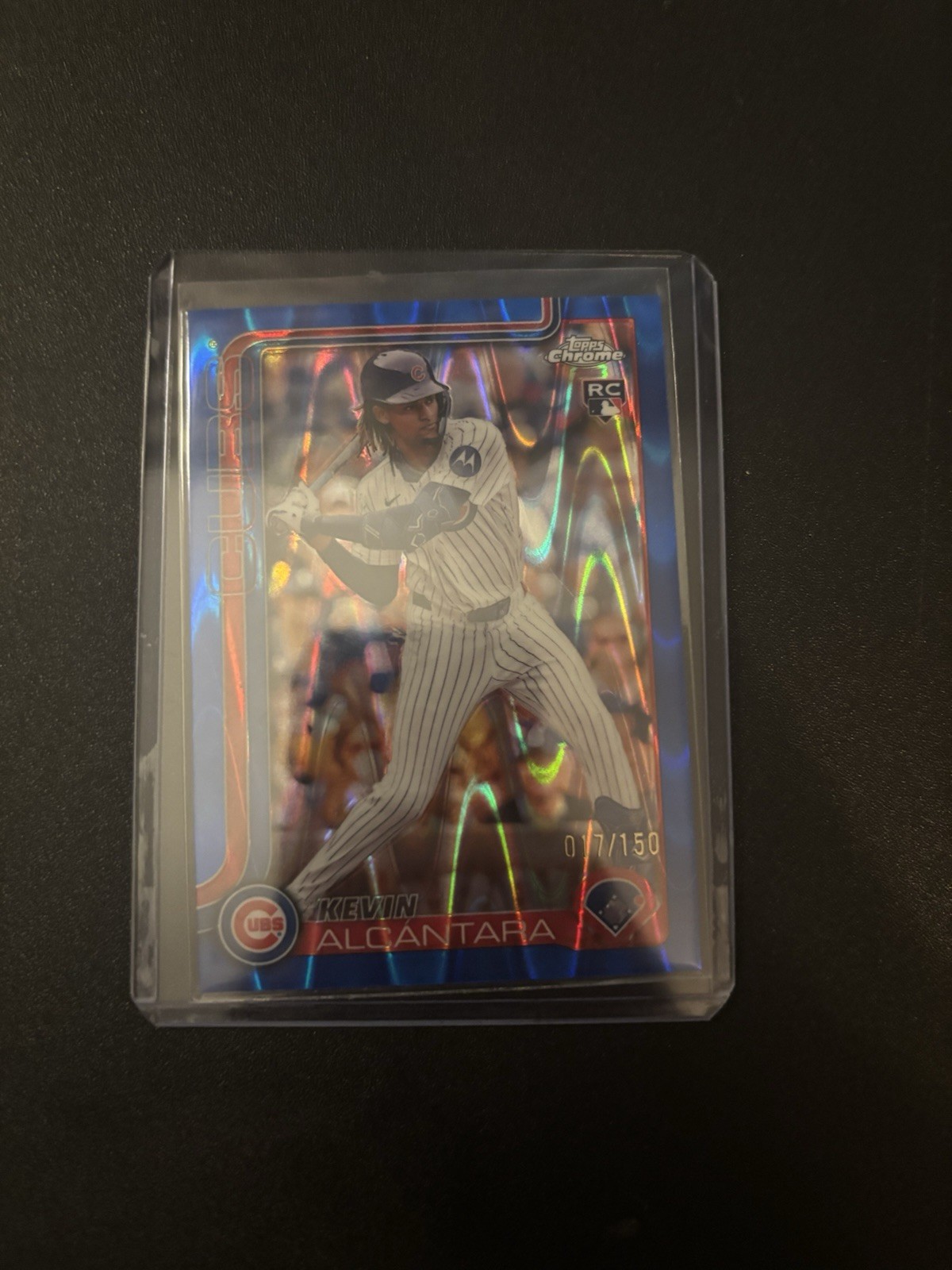 2025 Topps Chrome - Kevin Alcantara #173 Blue Lava Refractor /150 (RC)