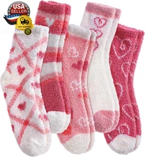 Fuzzy Socks for Women Soft Fluffy Home Sleeping Socks Cozy Warm Slipper Socks 6 