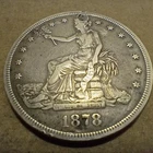 1878-S TRADE DOLLAR * NICE LOOKING UPPER GRADE * PLUGGED TOP HOLE * AFFORDABLE