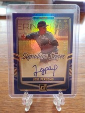 2024 Donruss Signature Series Blue #SS-JP Jose Perdomo Auto, S#/75