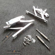 Pair Aluminum Polished Hood Hinge Kit For 1967-1969 Chevrolet Camaro 5.0l 5.7l
