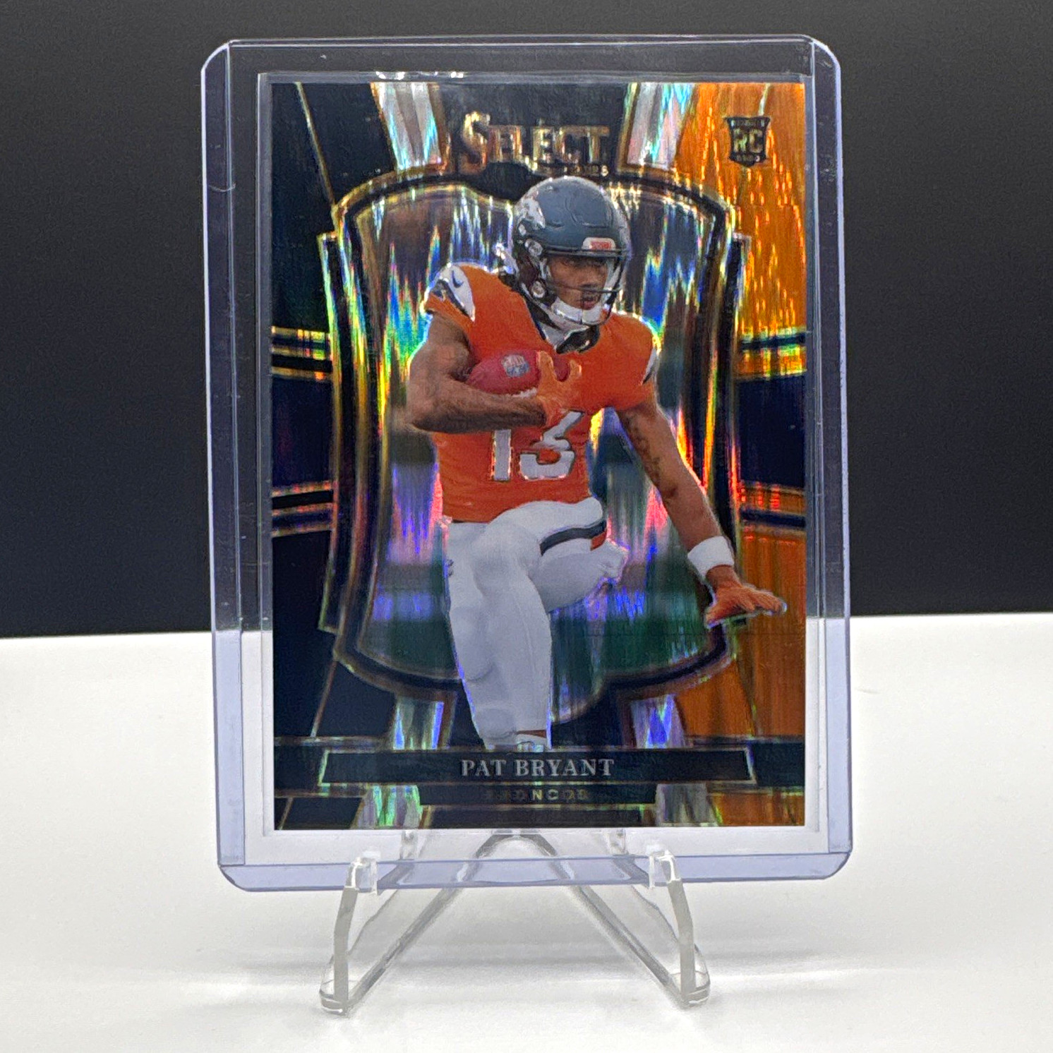 2025 Panini Select Premier Level Pat Bryant #112 Orange & Black Shock RC