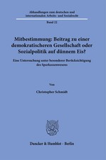Mitbestimmung: Mehr Demokratie oder Sozialpol...