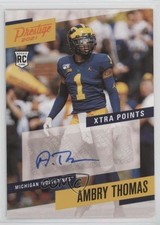 2021 Panini Chronicles Draft Picks Orange Ambry Thomas #PS-ABT Auto 06y2