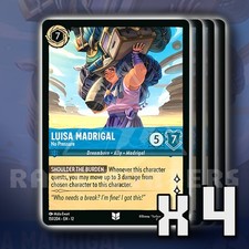 Luisa Madrigal No Pressure 151/204 x4 UC Wilds Unknown Disney Lorcana