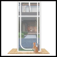 Reinforced Cat Screen Door,Fits Door Opening Size 36''x 84'',Thickened Cat Re...