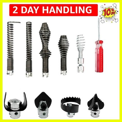 10Pcs Drain Snake Drill Attachment, Drain Auger Cutter Kit, Fit for RIDGID C-...