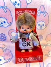 Sekiguchi Monchhichi 8" Boy in Rock Hoodie W/ Headphones NEW/Authentic 