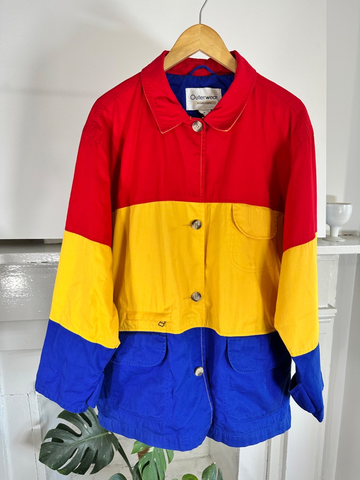 outerwear essentials jacket in the Colombian flag… - image 1