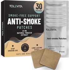 TOLEVITA Anti- Smoke Herbal Patches Beige 21 mg  Quit Smoking Patches to Hel...