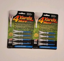 Greenkeepers Blue 4 Yards More Golf Tees 3 1/4-Inch 4pc Ea, Lot of 2