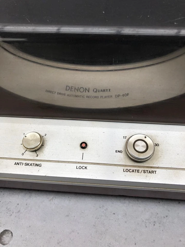 Denon DP-40F Direct Drive Automatic Turntable Vintage Japan Tested Working - Image 2 of 4