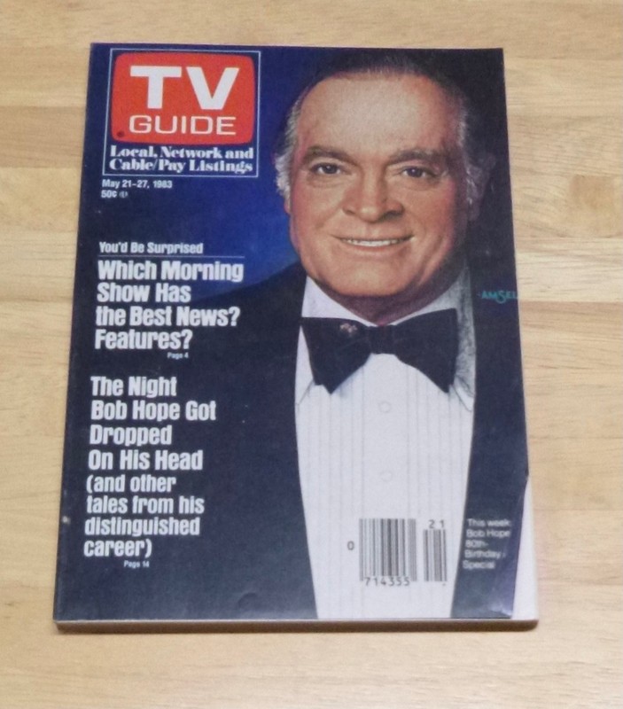 TV Guide May 21-27  1983  Bob Hope 80th Birthday Special New Hampshire Edition