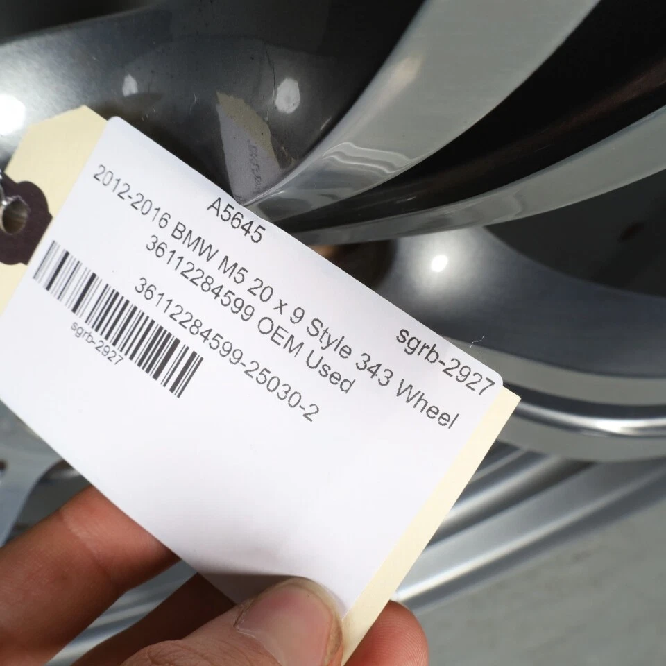 Llanta delantera de aleación de 20" 2012-2016 #BMW M5 F10 estilo #343 36112284599 doblada como está Foto 2 de 4