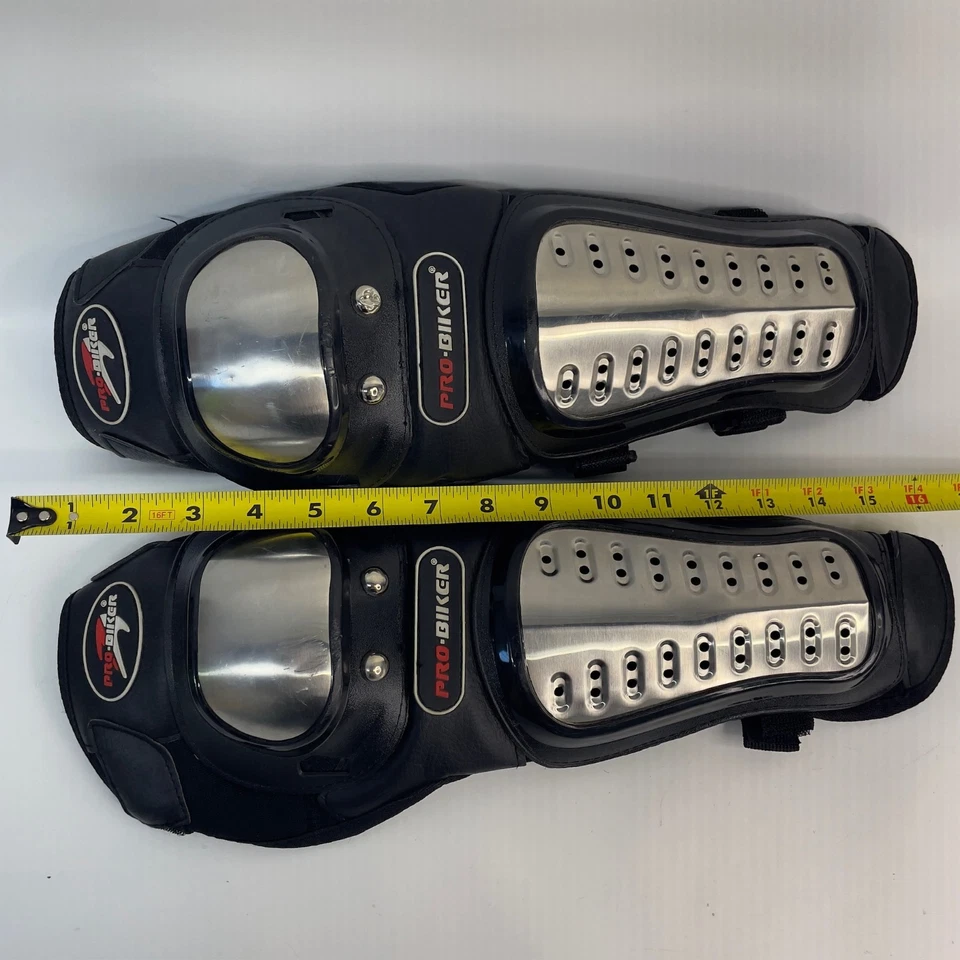 PRO-BIKER взрослый размер средний металлический колена голени предохранители черный - Изображение 4 из 4