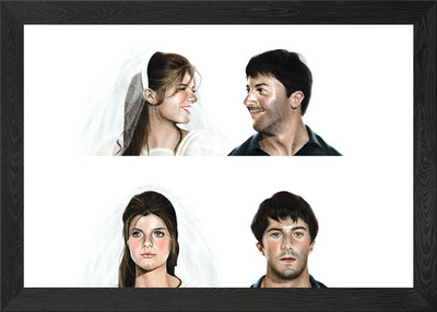 Der Absolvent gerahmtes Wandbild Poster Leinwanddruck Bild