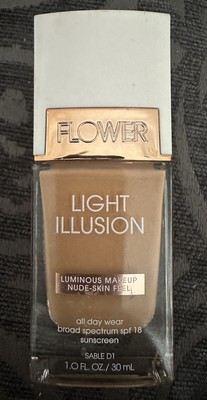 Flower Beauty Light Illusion Liquid Foundation 30ml Sable D1 UVP 25£