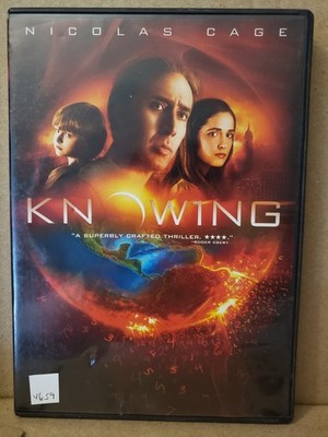 Knowing (DVD, 2009) disc only & art #4659 - case is extra