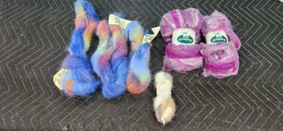 Lot of 6-Great Adirondack-Lambspun LLC-Lorna's Laces-Angora lamb's wool Alpaca