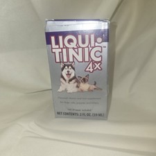 Liqui-Tinic 4x Flavored Vitamin and Iron Supplement for Dogs, Cats, Puppies 2oz
