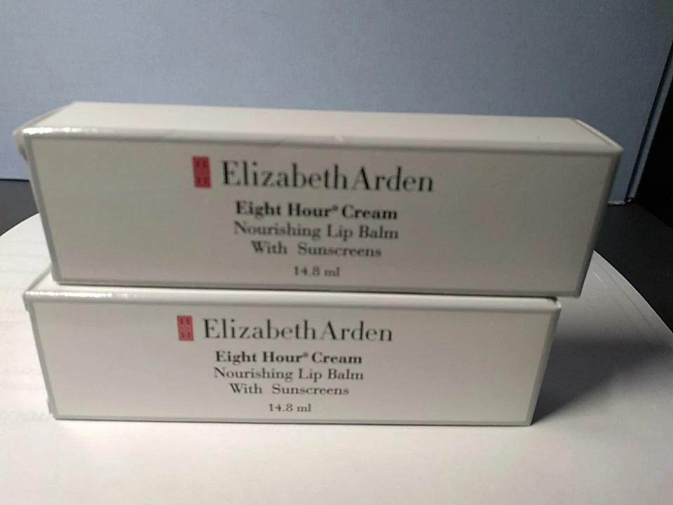PACK DE 2 BÁLSAMO LABIAL NUTRITIVO CREMA OCHO HORAS ELIZABETH ARDEN SPF 20, NUEVO EN CAJA Foto 4 de 4