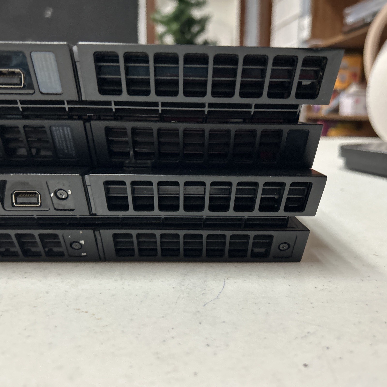 Lot Of 2 Defective Sony PlayStation 4 PS4 Black System Console Only For Parts