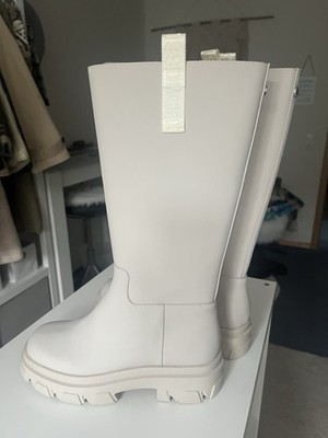 Steve Madden Schlupfstiefel Creme Gr. 40