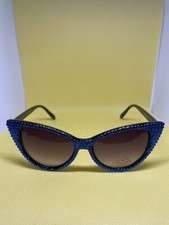 Blue Cat Eye Frame Sunglasses