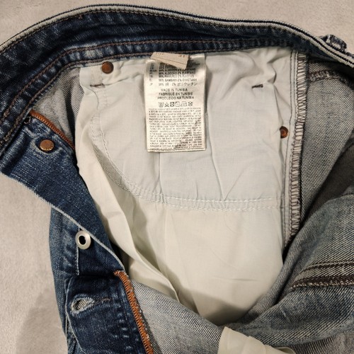 DIESEL MENS JEANS SIZE 31 BUSTER STRAIGHT SLIM STRETCH DISTRESSED BLUE DENIM - Picture 9 of 14