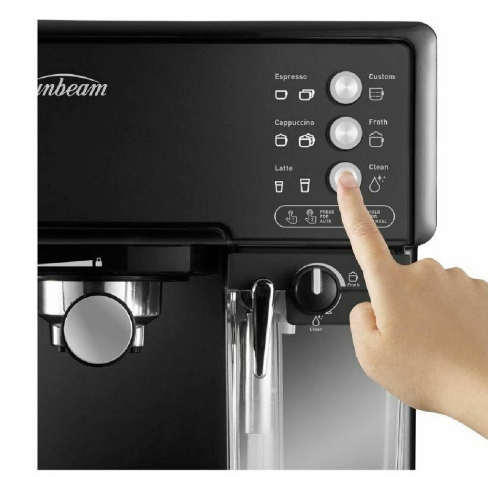 SUNBEAM EM5000 Coffee Machine with Milk Frother Espresso Cappuccino
