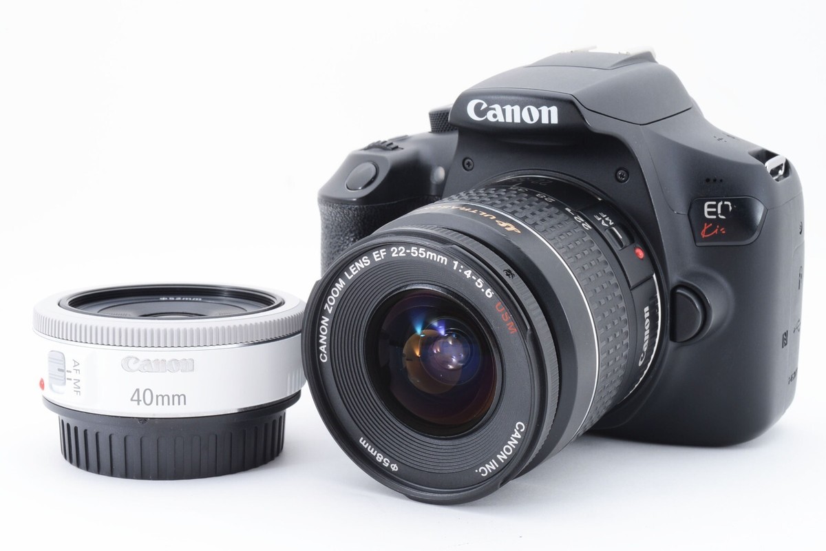 Canon EOS Rebel T6/1300D/Kiss X80 18.0MP 22-55/40mm [Exc+++]w/SD 