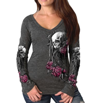 ladies skull top