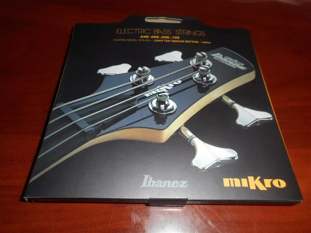NEW Ibanez Mikro Electric Bass Strings 45 105 IEBS4CMK eBay