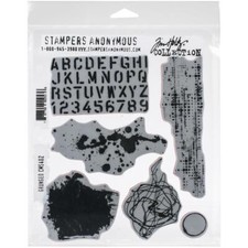 Tim Holtz Stampers Anonymous "GRUNGED" Rubber Cling Stamp Set 2020