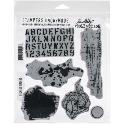 Tim Holtz Stampers Anonymous ''GRUNGED'' Rubber Cling Stamp Set 2020