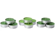 SINNLIG Scented Tealight, Crisp Apple, Green Candle 30 COUNTS I NEW