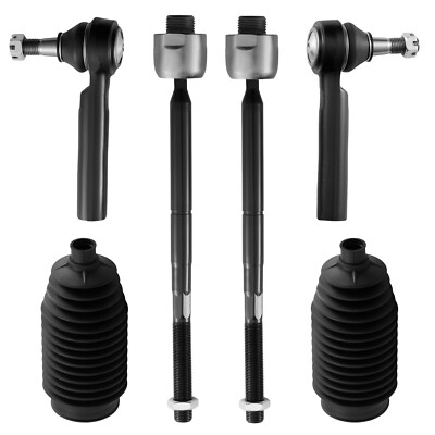 Front Inner Outer Tie Rod for 2007-2013 Chevy GMC Silverado Sierra 1500 Tahoe