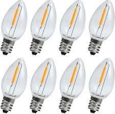 LED Salt Lamp Bulbs - 0.6 Watt LED Bulbs for Night Light - C7 Replacement Bulbs