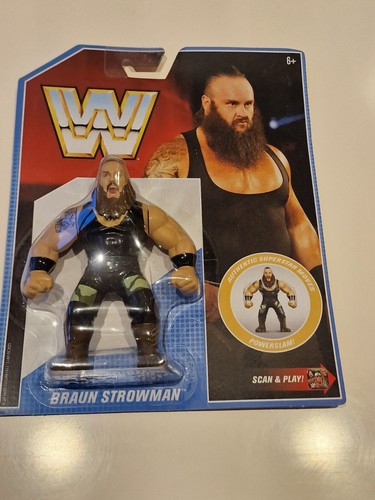 WWE MATTEL RETRO BRAUN STROWMAN CARDED WRESTLING A...