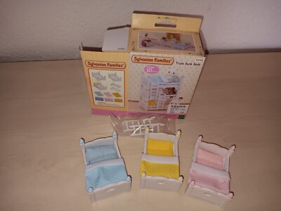 TOP! Neuwertig! Sylvanian Families Triple Bunk Beds Nr. 4448, Baby- Hochbett...