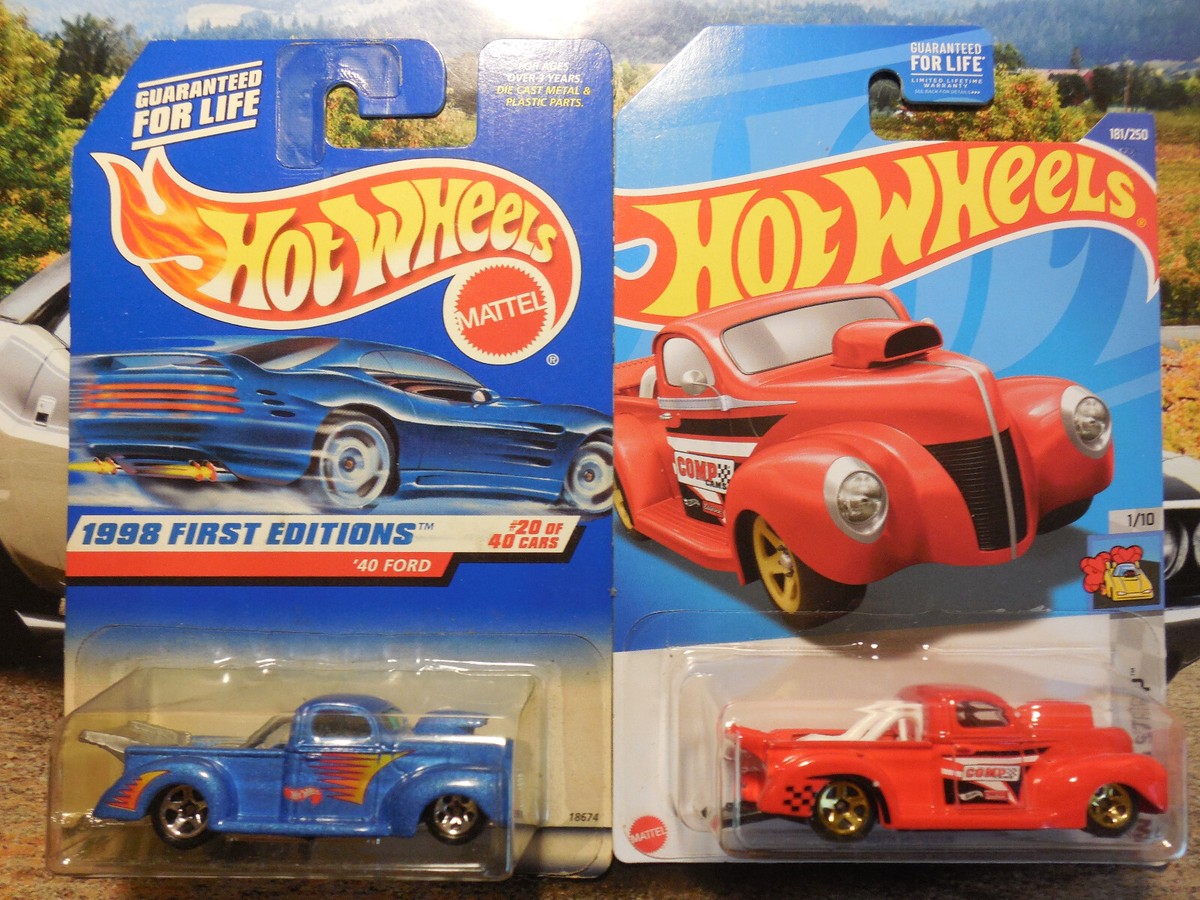 Hot Wheels '40 Ford Pickup LOT 4 Trailer Edition HARLEY DAVIDSON