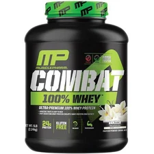 MusclePharm Combat Whey Protein Powder Vanilla 5lb Fast Digesting 70 Servings