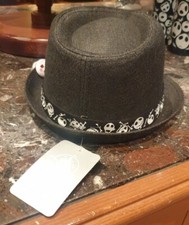 Fedora / Mr Jack Flocked Hat Disneyland Paris