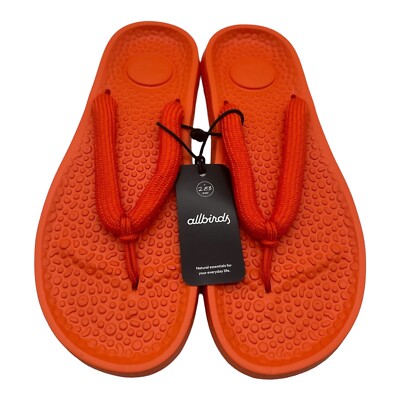 Brand New, Never Worn Allbirds Sugar Zeffer, Buoyant Orange flip-flops ? s-l400.jpg main image 4