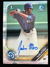 2019 Bowman Chrome Draft JOSHUA MEARS 1st Rookie AUTO #CDA-JM Padres RC SP