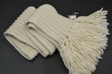 Polo Ralph Lauren RLX Chunky Knit Alpaca-Wool Fringe Scarf Unisex Extra-Long 398