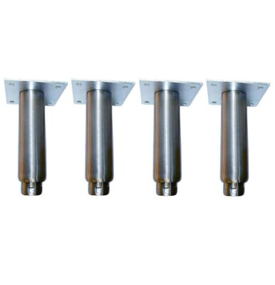Component Hardware 4'' Stainless Steel Adjustable Leg Leveler (4)