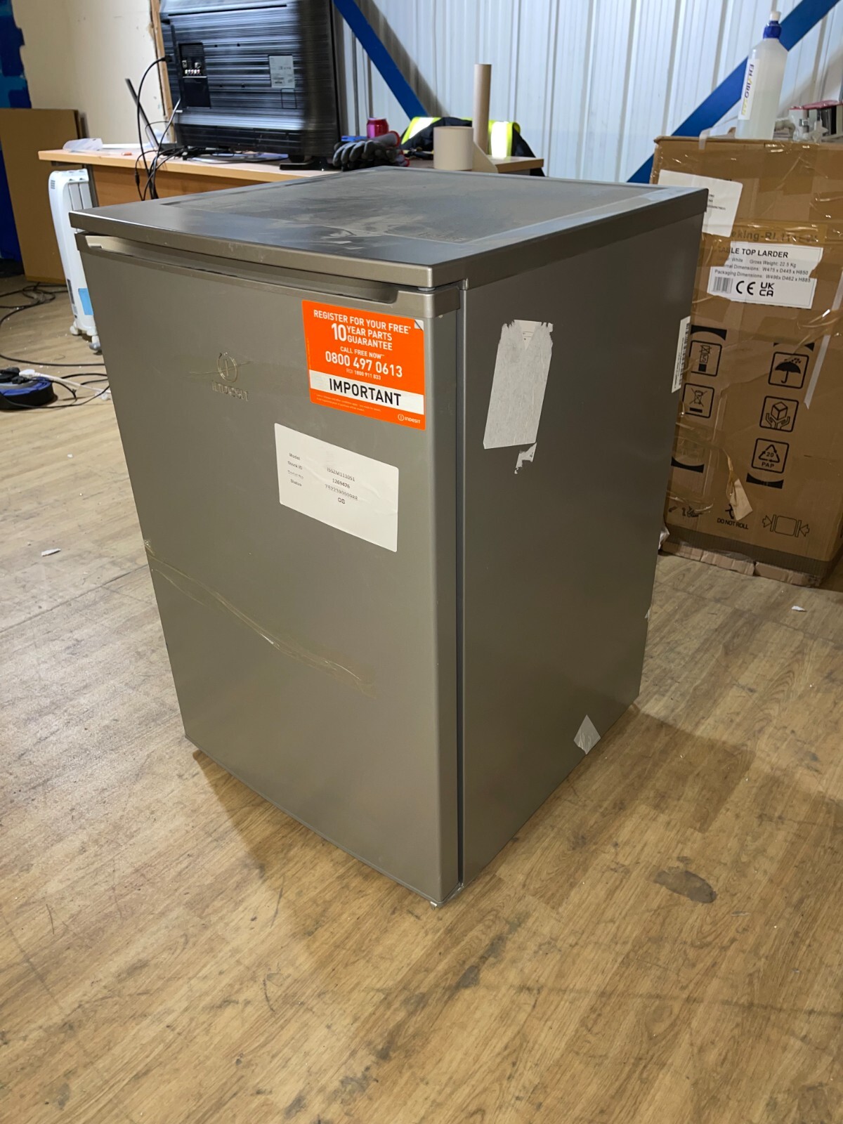 Indesit I55ZM1110S1 103L Under Counter Fridge Silver 1269476