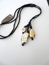 J.JILL METAL BEAD NECKLACE 24-30"